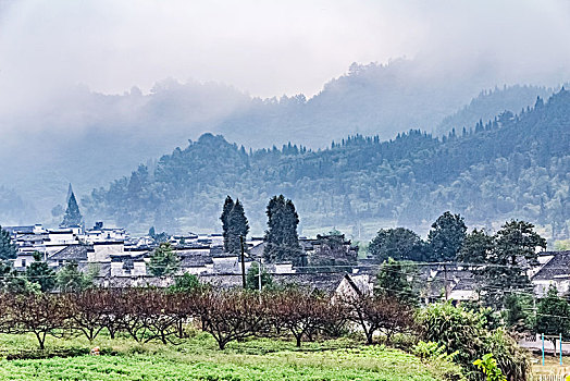 安徽省歙县西递古民居建筑景观