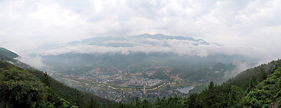 重庆巫溪新县城全景图