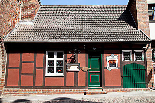 餐馆,施特拉尔松,世界遗产,梅克伦堡前波莫瑞州,德国,欧洲