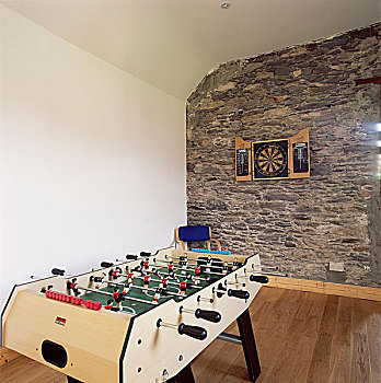镖靶,游戏,房间,展示,石墙