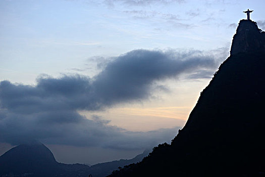 耶稣山,耶稣,救世主,顶端,里约热内卢,巴西,南美