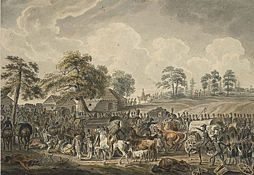 法国,军队,道加瓦河,河,七月,1812年,艺术家,亚当