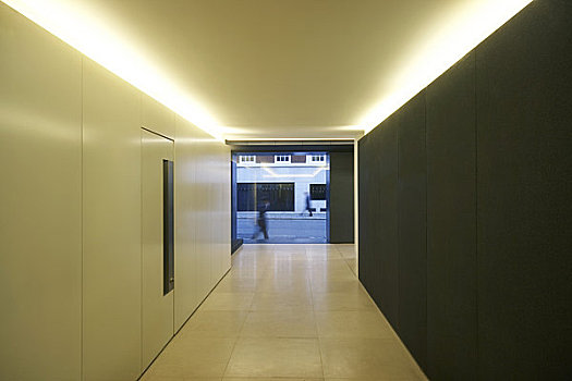 街道,伦敦,英国,2009年,内景,走廊,展示,石灰石,地面,花冈岩,墙壁,简单,设计
