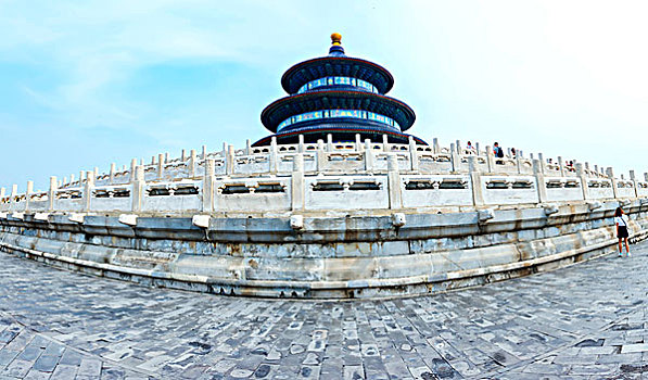 北京天坛－祈谷坛,祈年殿全景