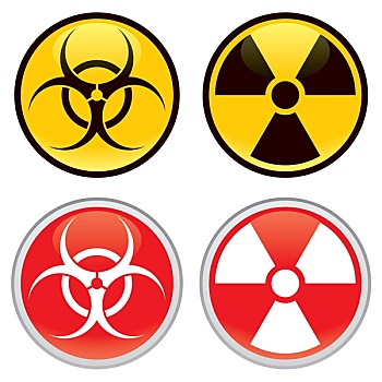 生化危害,放射性,警告标识