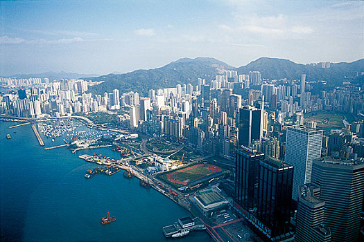 香港回归十周年图片展览香港全景