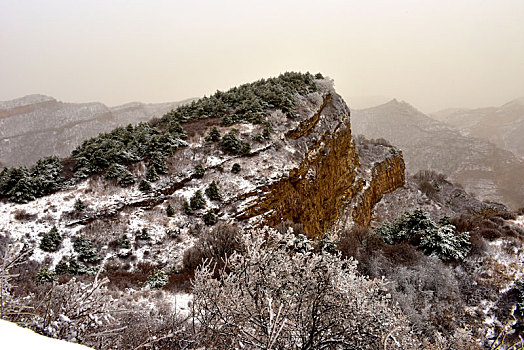 红石公园雪景