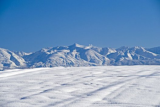 冬天,地点,十胜岳山