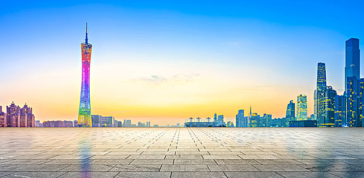 广州,城市,建筑,风景,天际线