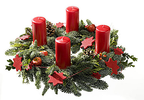圣诞节,降临节花环,圣诞时节,配饰,装饰,花环,四个,传统,桌饰,喜庆,圣诞装饰,期待,耶稣