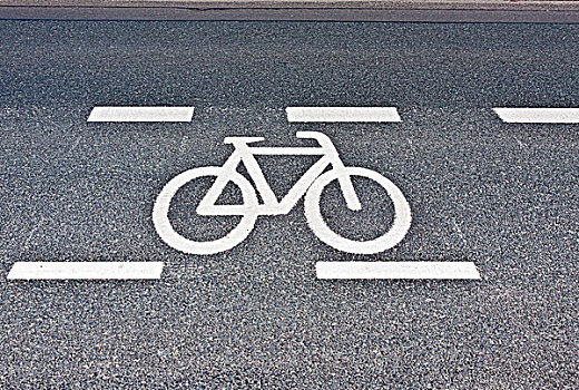 象形图,自行车道