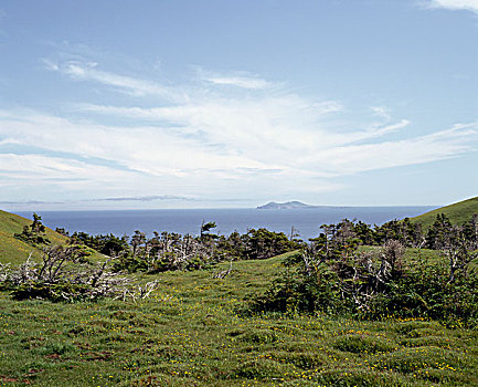 风景,场景,马格达伦群岛,魁北克,加拿大