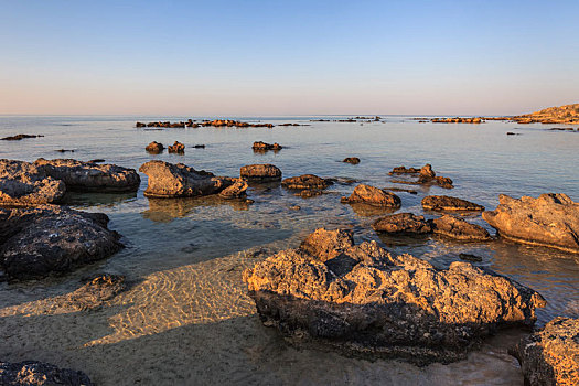 海滩,克里特岛,希腊