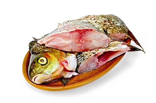 铜盆鱼,生食,粘土,盘子