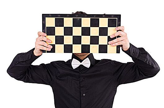 有趣,下棋,玩家,隔绝,白色背景