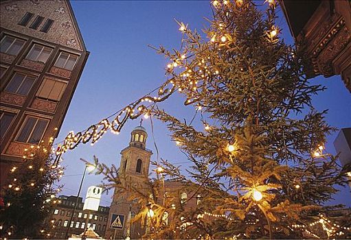 圣诞节,市集,市场,风景,德国,欧洲