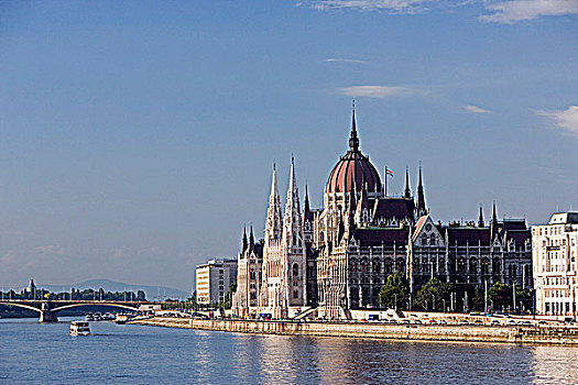 匈牙利,布达佩斯,多瑙河,国会大厦