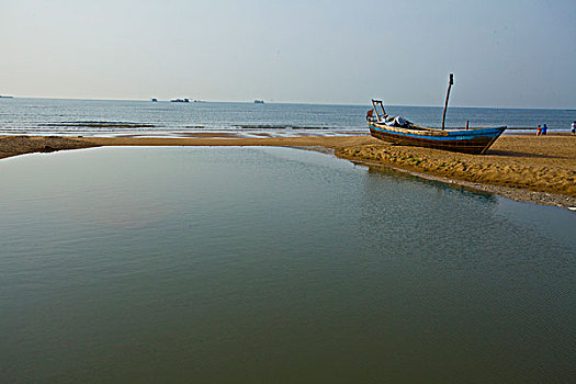 秦皇岛,西浴场,步行道,建筑,酒店,沙滩