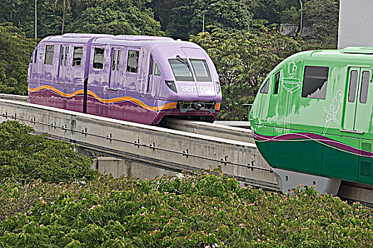 单轨铁路,圣淘沙,入口,新加坡