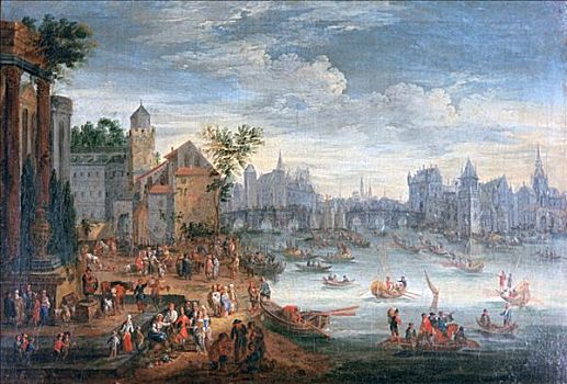 塞纳河,17世纪,艺术家