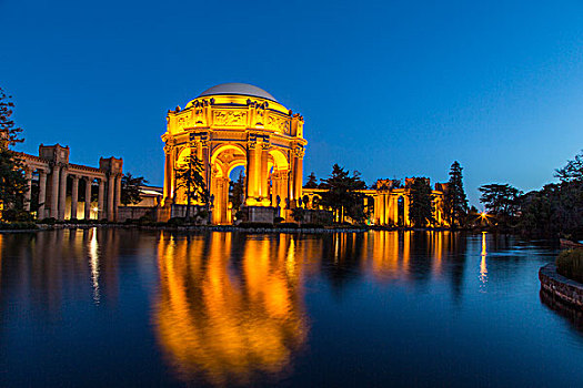 艺术宫,黎明,旧金山,加利福尼亚,美国