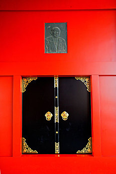 东京浅草寺,雷门,旁边的门