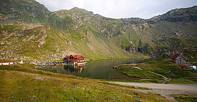湖,山,罗马尼亚