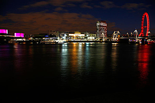 河边,泰晤士河,千禧轮,威斯敏斯特,伦敦,英格兰