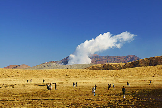 山,火山,熊本,日本