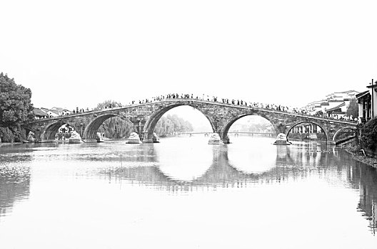 水墨广济桥
