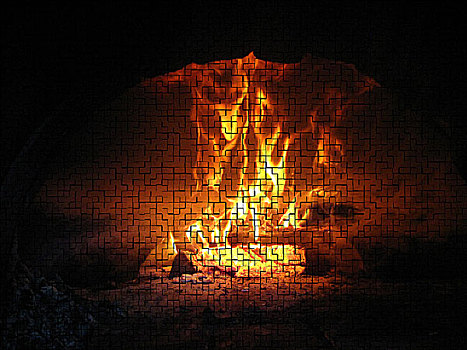 火焰,炉子