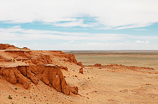 悬崖,岩石构造,戈壁沙漠,南,戈壁,省,蒙古,亚洲