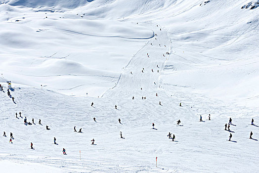 奥地利,蒙塔丰,滑雪,区域,希尔弗莱塔,赛道