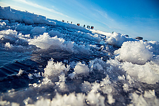 贝加尔湖冰缝