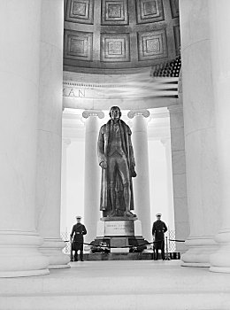 雕塑,总统,杰斐逊,海洋,敬意,杰佛逊纪念馆,华盛顿特区,美国,办公室,战争,信息,四月