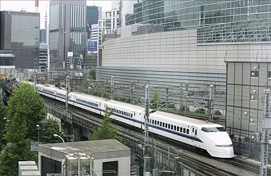 新干线,高速列车,正面,东京,国际,日本,欧洲