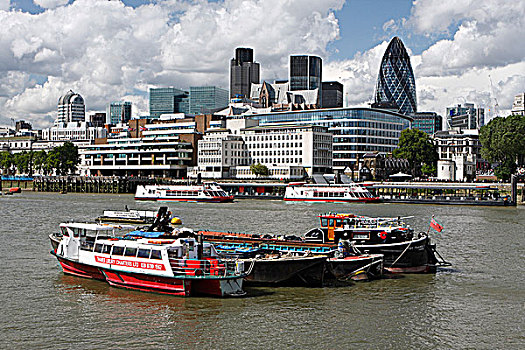城市,泰晤士河,伦敦,2009年