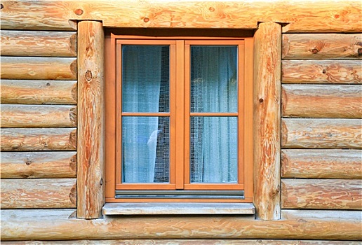 现代,窗户,木屋