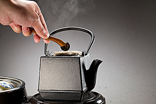 棚拍茶具,铁壶,普洱茶