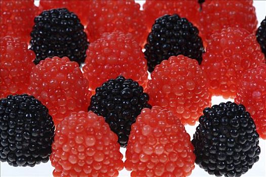 甜食,胶冻,浆果,形状,树莓,黑莓,枣