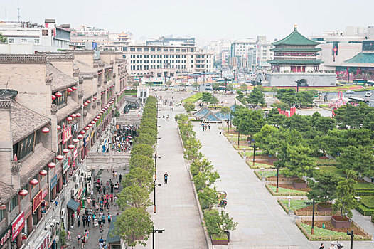 西安钟鼓楼广西阳朔云南,大理,三塔圣诞节广西阳朔城市,广场,陶尔米纳