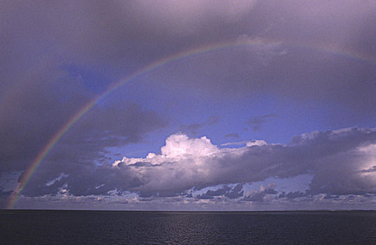 彩虹,高处,北海