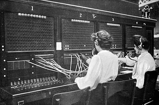 接线员,工作,早,20世纪