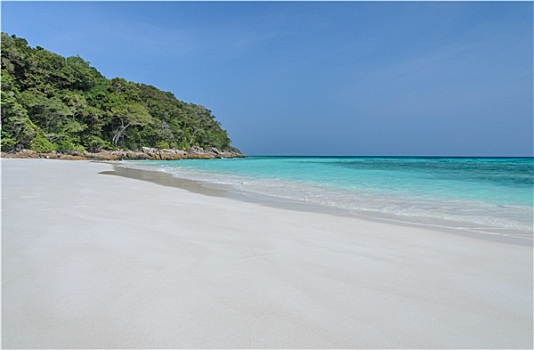 白沙滩,晶莹,海水,岛屿,泰国