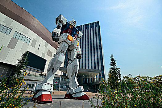 东京,日本,五月,巨大,机器人,雕塑,首都,城市,区域,世界