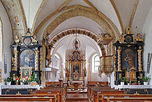 教区教堂,教堂,萨尔茨卡莫古特,萨尔茨堡,萨尔茨堡州,奥地利,欧洲