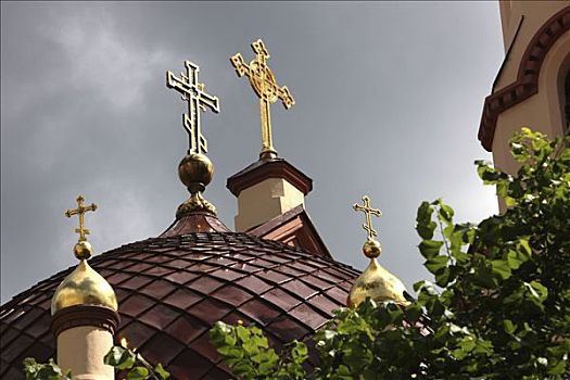 圆顶,东正教,维尔纽斯,立陶宛,波罗的海国家,欧洲