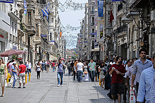 步行街,伊斯坦布尔,土耳其,欧洲