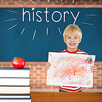 历史,红苹果,教室