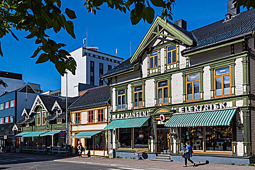街景,商店,特罗姆瑟,挪威